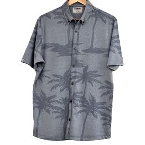 LINKSOUL Button Down Stargazer Blue Dry‎ Tech Shirt-Size M-NWOT